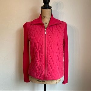 Hot pink zip up jacket